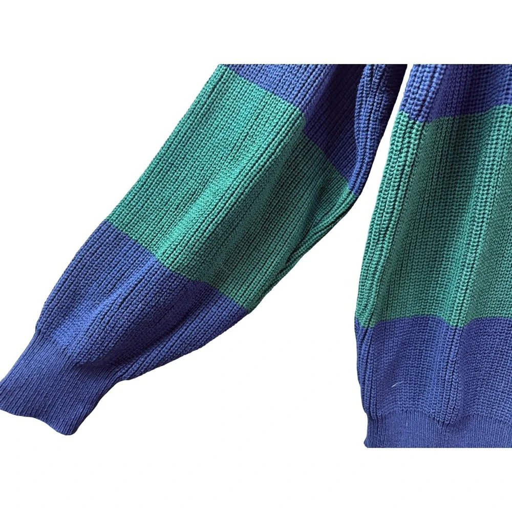 VTG Gant Rugger Sweater Mens Striped L Chunky Preppy